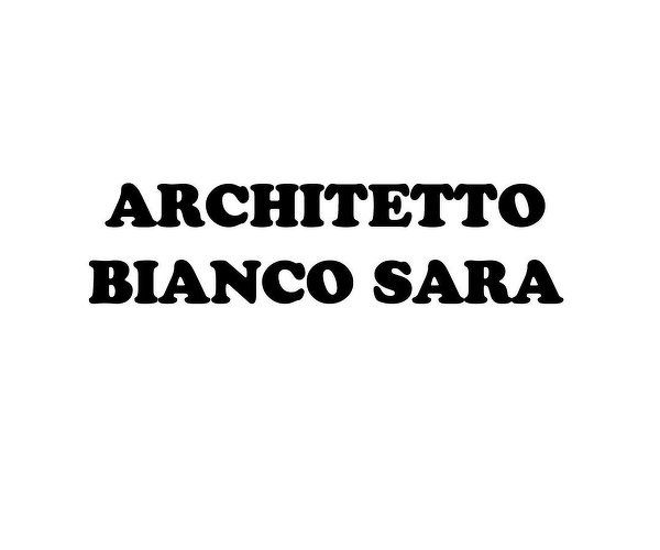ARCHITETTO BIANCO SARA