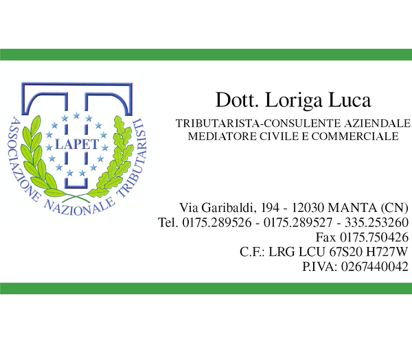 Dott. Loriga Luca Tributarista