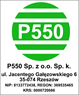 P550 Sp z .o.o. Sp . k .