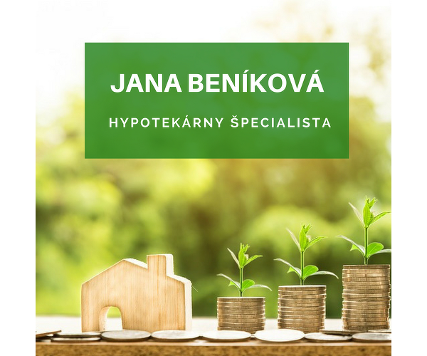 Jana Beníková - Hypotekárny špecialista