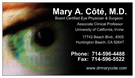 Mary Cote MD