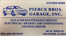Pierce Bros. Garage