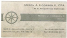 Myron J Hodgson II, CPA