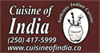 Cranbrook Cuisine of India